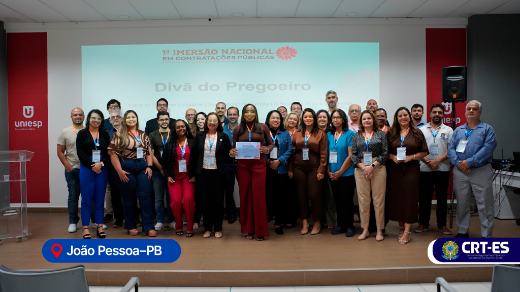 CRT-ES participa da 1ª Imersão Nacional em Contratações Públicas, em João Pessoa