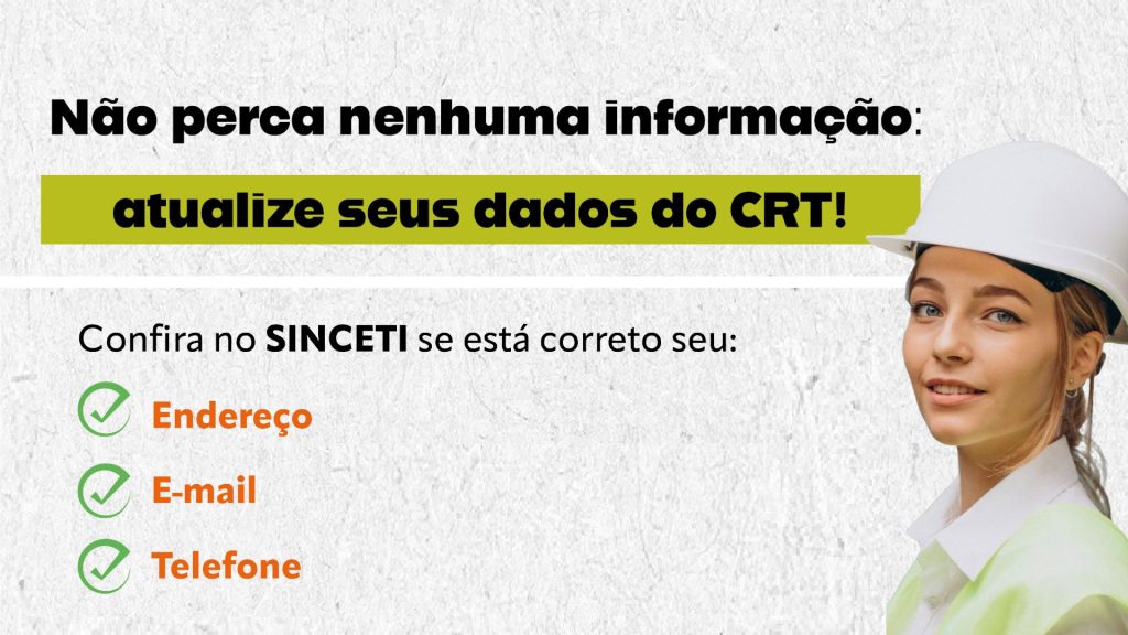 CRT-ES reforça importância da atualização cadastral no SINCETI